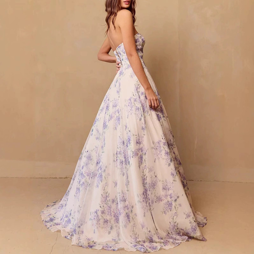 ZARA Ethereal Off Shoulder Organza Long Elegant Evening Gown